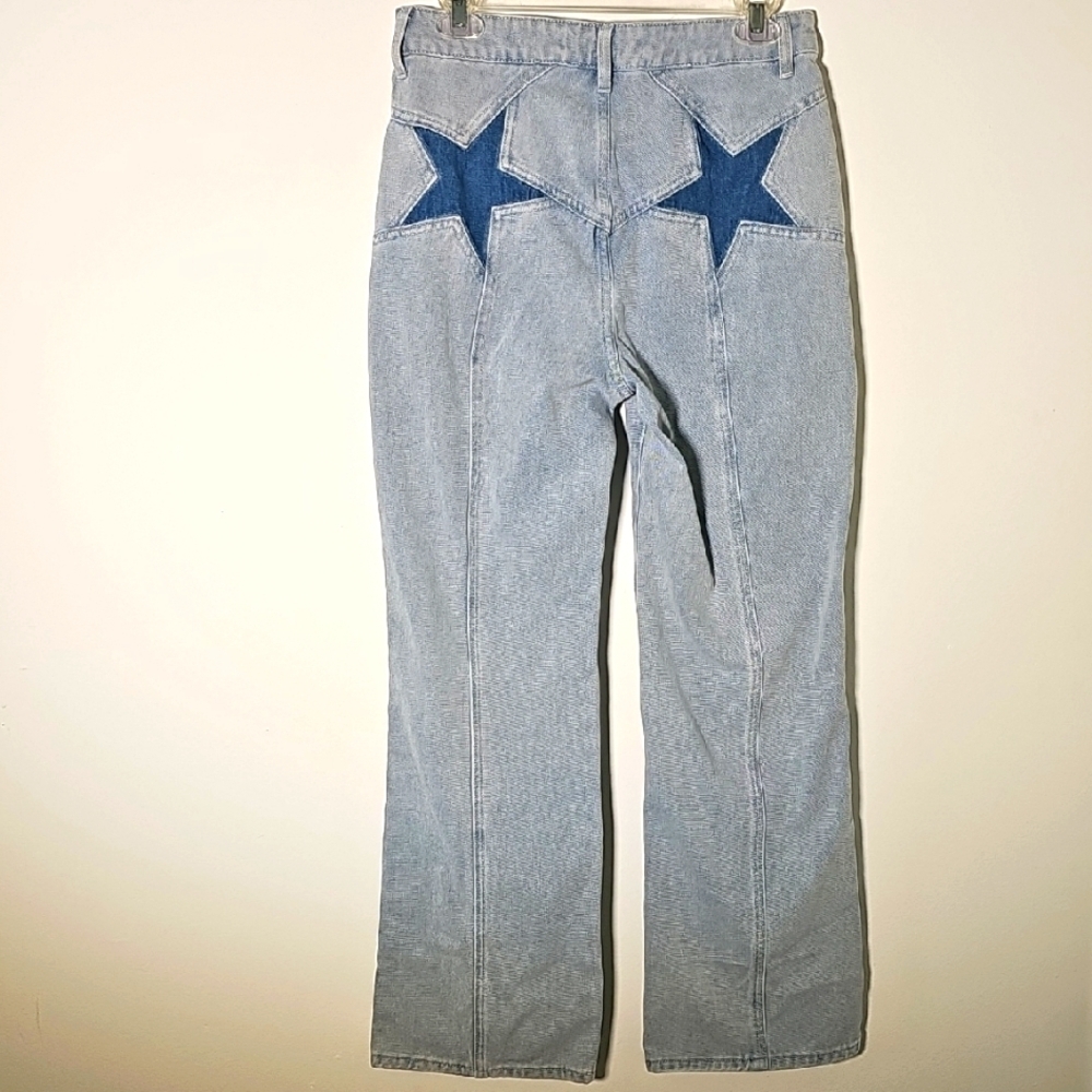 Blue‎ Velver Women's Blue Star Jeans. Vintage Y2K.  Size Meduim.